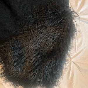 CABi Dressed Up Shrug Faux Fur XL Black